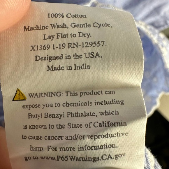 The Royal Standard Boho Tops Women’s sz. MEDIUM Blue Peplum Embroidered - Picture 6 of 9